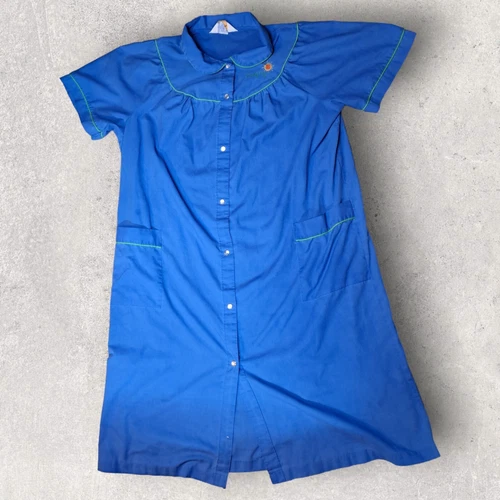 Vtg Sears Roebuck Womens Housecoat Nightgown XL USA Comfort Coat Grannycore