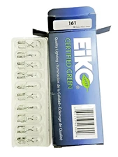 Box of 10 Eiko 161 Miniature Lamps 14 Volt 0.19 Amps Miniature Wedge Base Auto