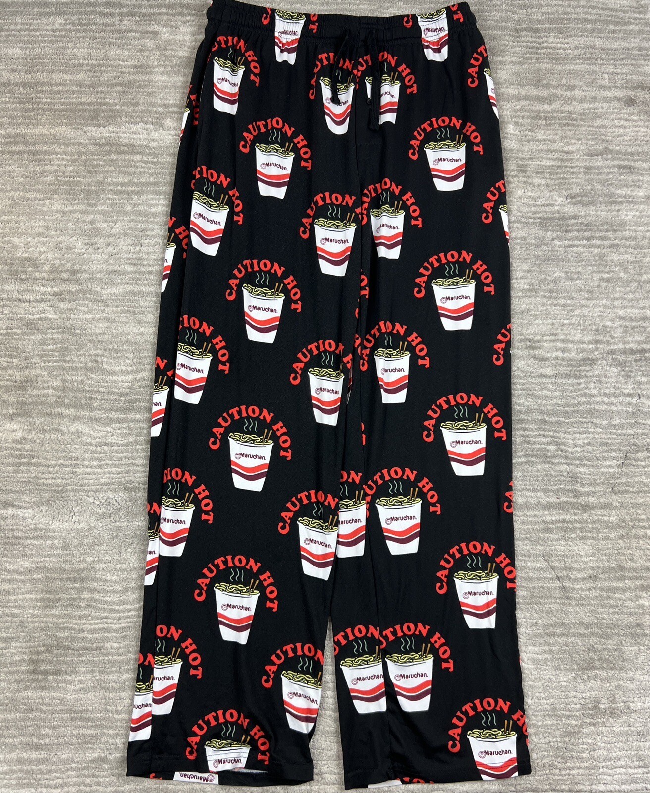 Maruchan Pajama Pants Womens XL Black Ramen Noodles L… - Gem
