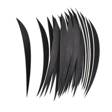 50pcs 5" Archery Arrow Feather Fletches Turkey Fletching Natural Right Wings DIY