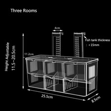 Highly Transparent Acrylic Aquarium Fish Breeding Isolation Box Fish Tank Aquari