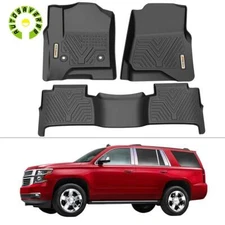 3D Mold Floor Mats for 2015-2020 Chevrolet Tahoe GMC Yukon All Season Car Liners