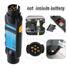 7 Pin 12V Towing Trailer Tow Bar Plug Socket Light Wiring Circuit Tester Caravan