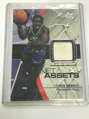 2003-04 Fleer EX Chris Webber Net Assets Game-Used Basketball Card #CW-NAJ kings