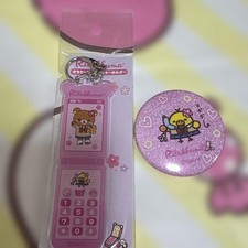 2-piece set Rilakkuma Store limited flip phone style acrylic key chain