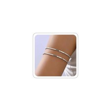 Gold Arm Cuff for Women Minimalist Silver Copper Material Upper Arm Cuff Arm Cha