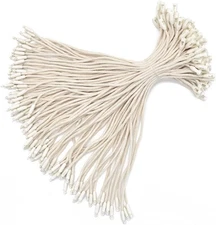 7.7" 500 Pcs Cotton Hang Tag String Fasteners for Gifts Luggage Label Attachm...