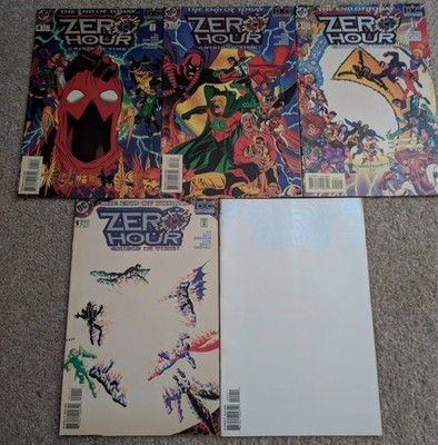 Zero Hour Crisis in Time #0 4 Complete Set DC 1994 Hal Jordan Parallax Event