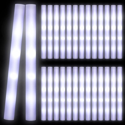 100 Pcs LED Glow Sticks, 18.9 Inches Light up Batons with 3 Modes Flashing Li...