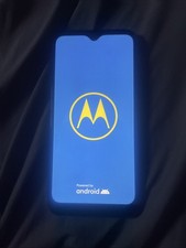 Blue Motorola moto e phone