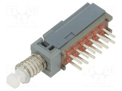 Bel: Fehlen Pos: 2 ON-(ON) Schalter: Druck THT 0,1A/30VDC 4PDT