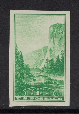 #ad Scott 756 NGAI MNH 1c Yosemite Imperforate Farley 1935 unused mint $1.29