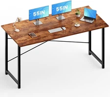 55” Computer Desk, Office Writing Desks Compact Study Table Kids Student Bedroom