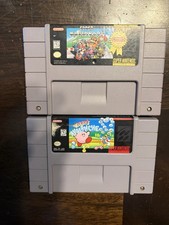 super mario kart and kirby’s avalanche original SNES cartridges only