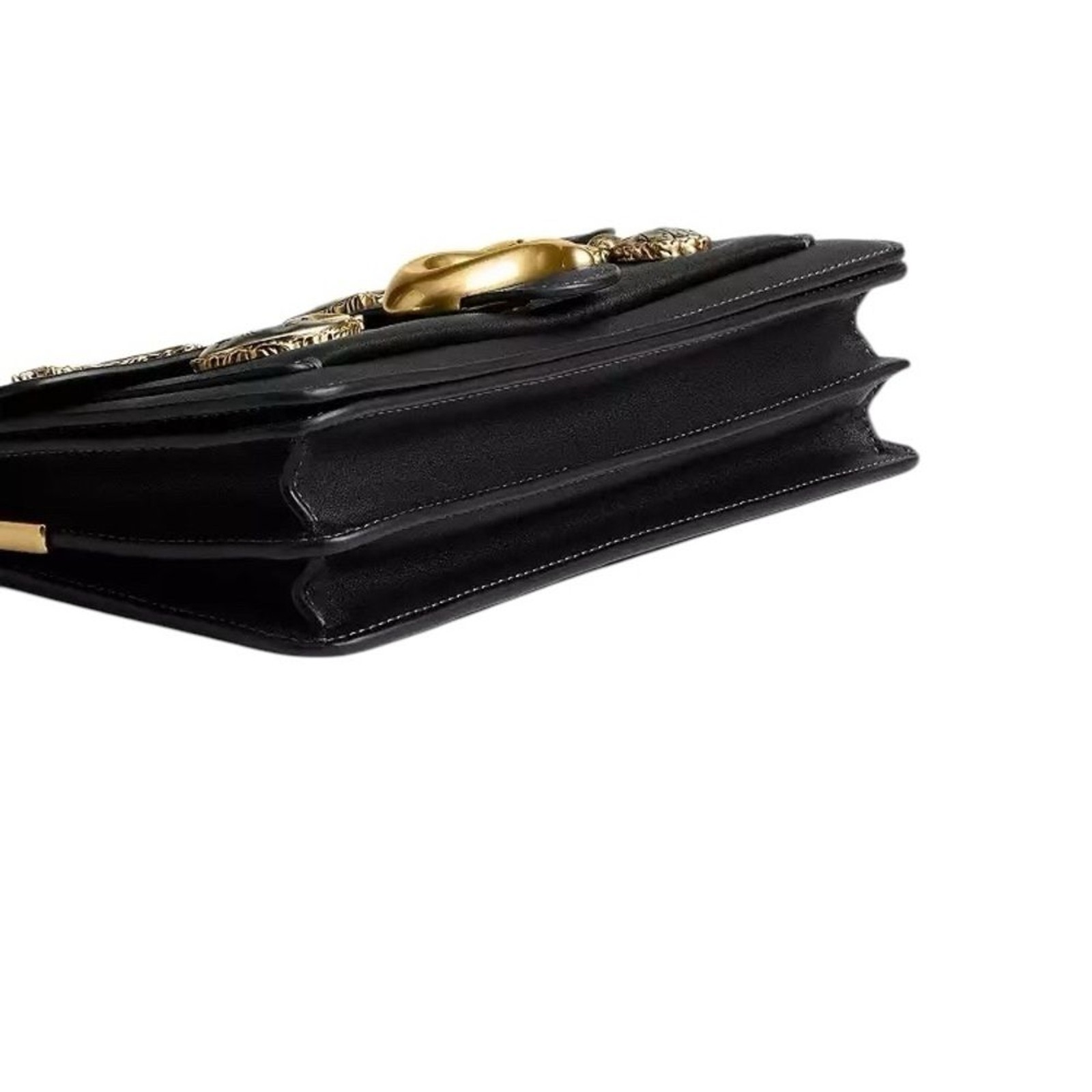 Coach Tabby Shoulder Crossbody Bag 26 Moon Stars Angel Pins Black Leather New image 8