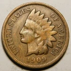 1909 Indian Head Cent VG-F "Actual Coin Pictured"