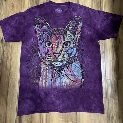 Vintage Style The Mountain Abyssinian Cat Tye Dyed