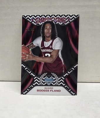 BOOGIE FLAND 2024-25 Bowman Chrome Campus Icons BLACK WHITE STEALTH ~ #'d /48
