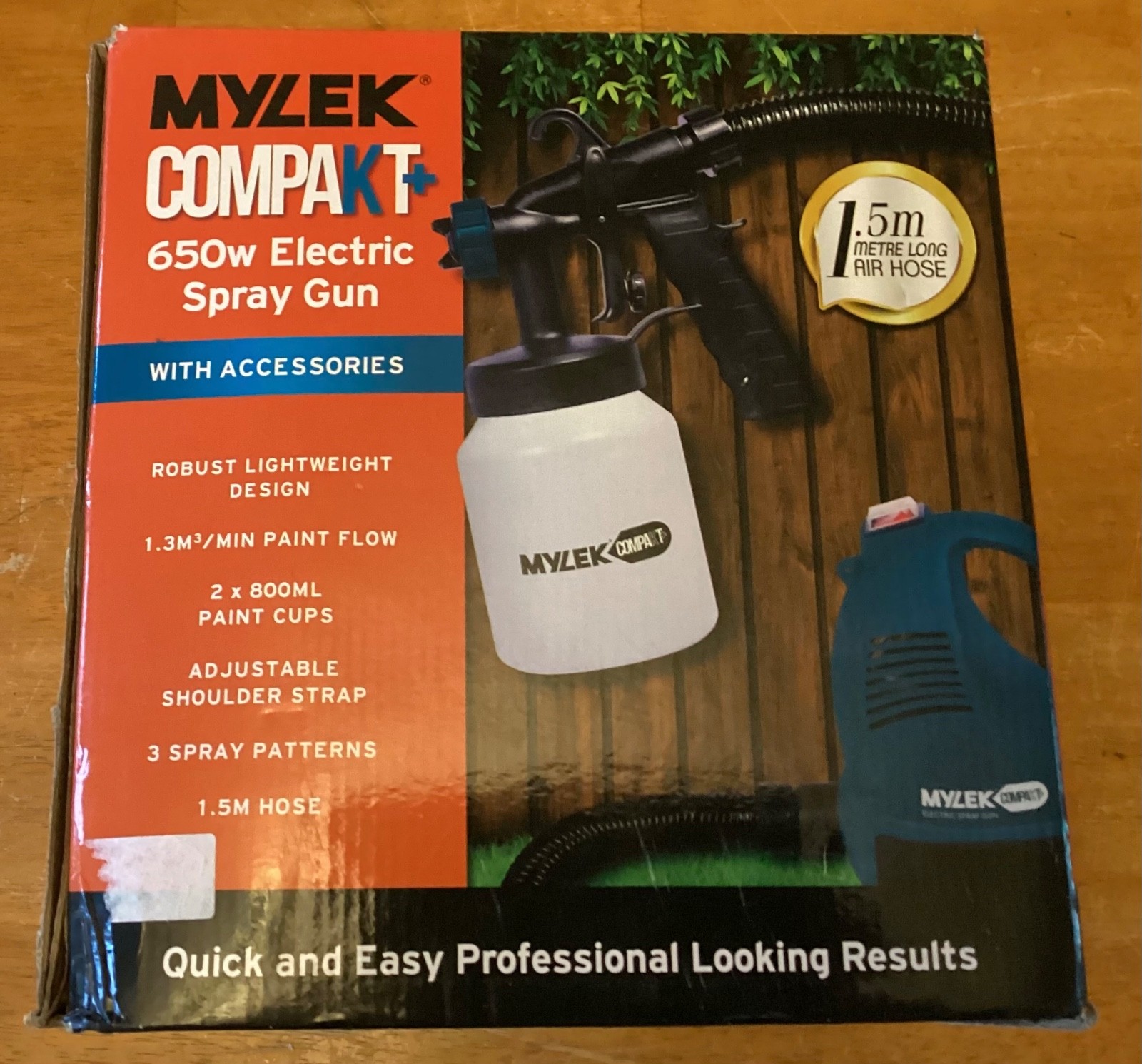 Mylek Electric Paint Sprayer 650W Handheld Gun Fence Home Walls Decking Opened