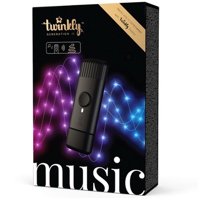 Twinkly Music Bluetooth/Wi-Fi USB-Powered Sound Sensor Gen II Smart LED Music...