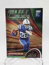 2022 Donruss Elite Full Throttle Green Jonathan Taylor FT1 Colts