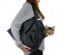 Cozy Comfort Carrier - Large Charcoal Cat Carrier Soft and Pet Carrier for Na...