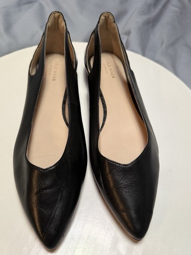 Cole Haan Zerogrand Damen-Flats schwarz spitz zulaufend Größe 10B