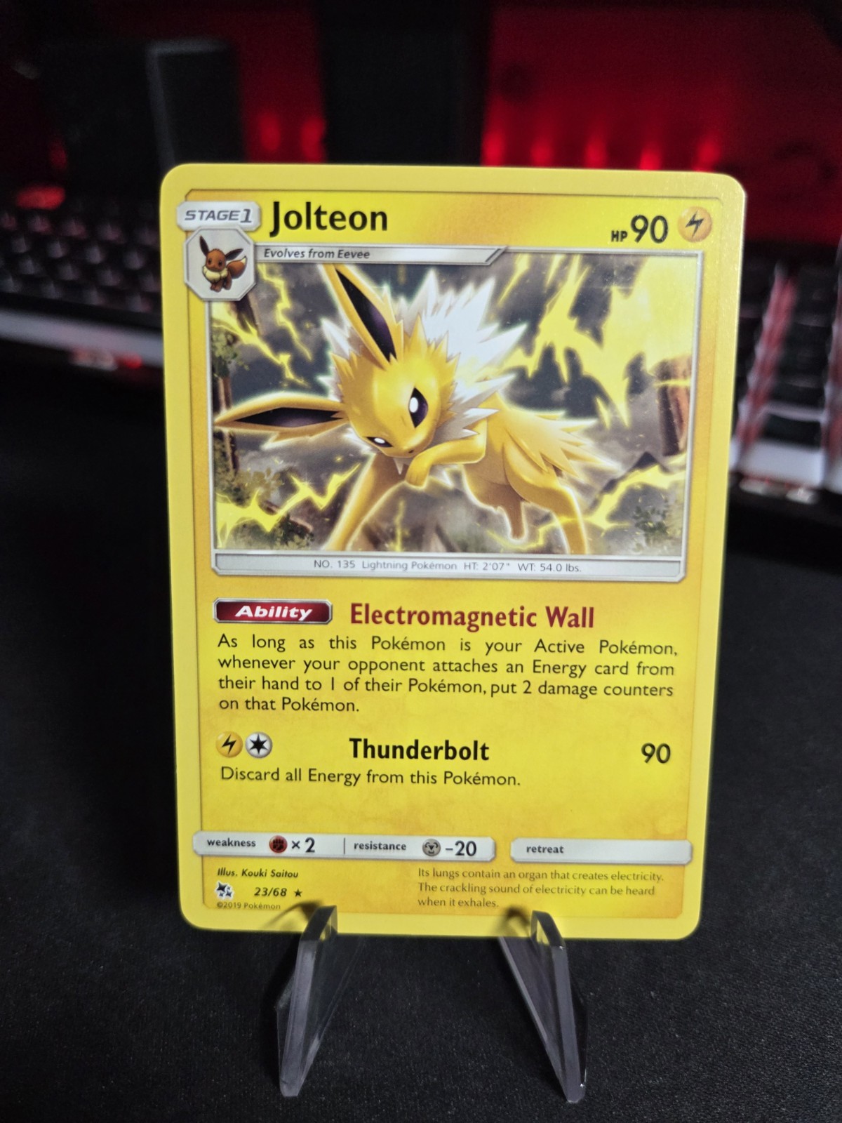 Jolteon 23/68 - Hidden Fates - Regular Rare - Pokemon TCG 2019 NM