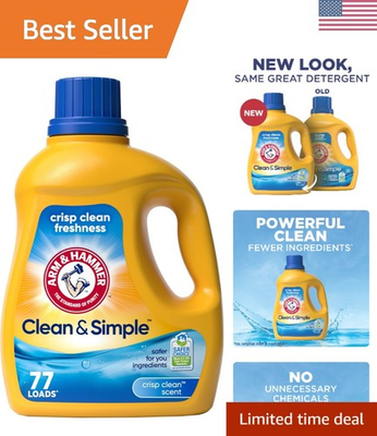 #ad #ad Clean amp; Simple 100.5 Fl Oz Laundry Detergent 77 Loads Biodegradable amp; Gentle $19.99