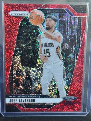 2024-25 Panini Prizm - Jose Alvarado - Red Sparkle Prizm