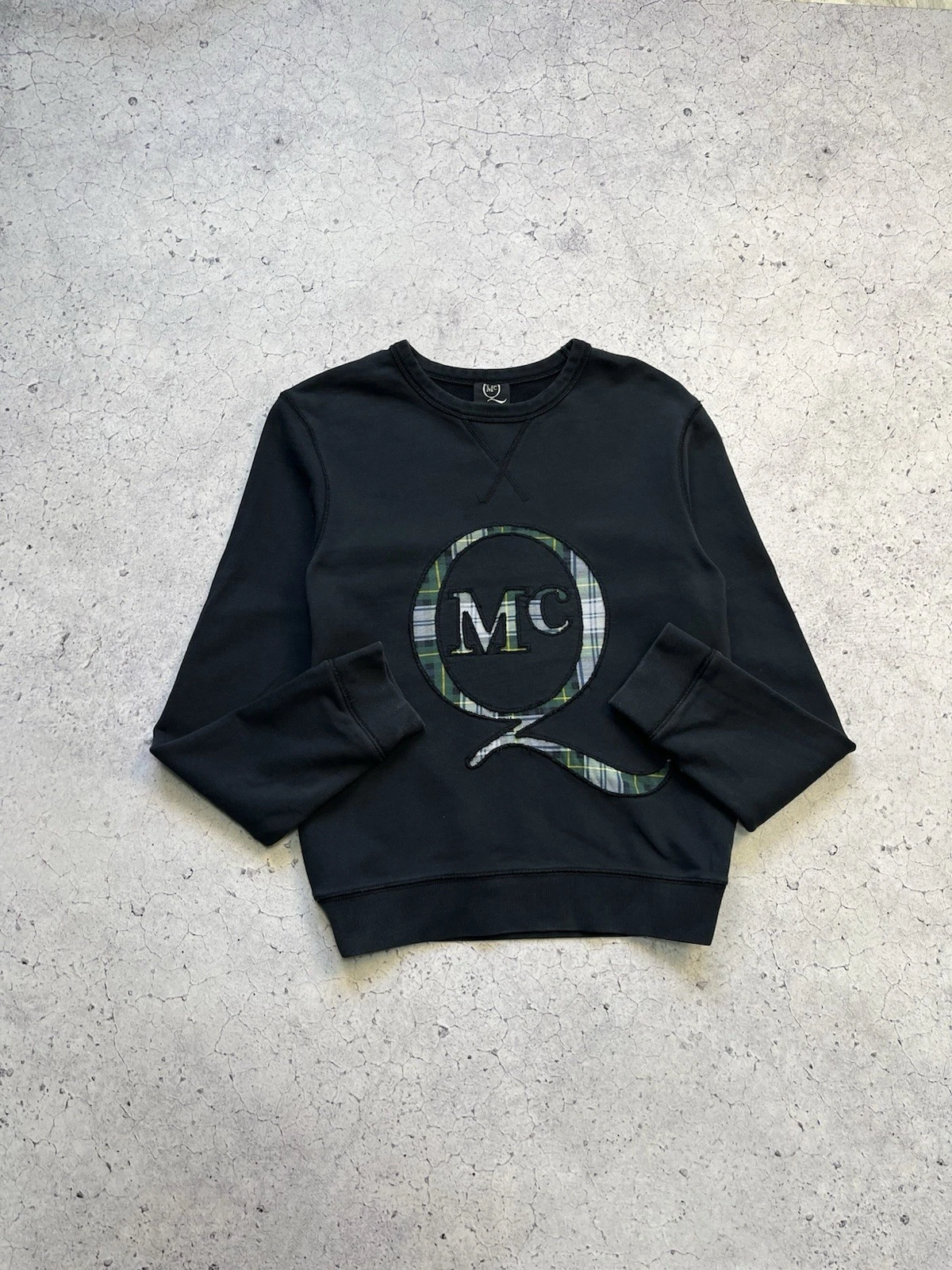 Felpa girocollo Alexander McQueen con dettaglio tartan taglia S