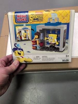 Mega Bloks Photo Booth Time Machine Spongebob Movie sponge out of Water  98 Pcs.