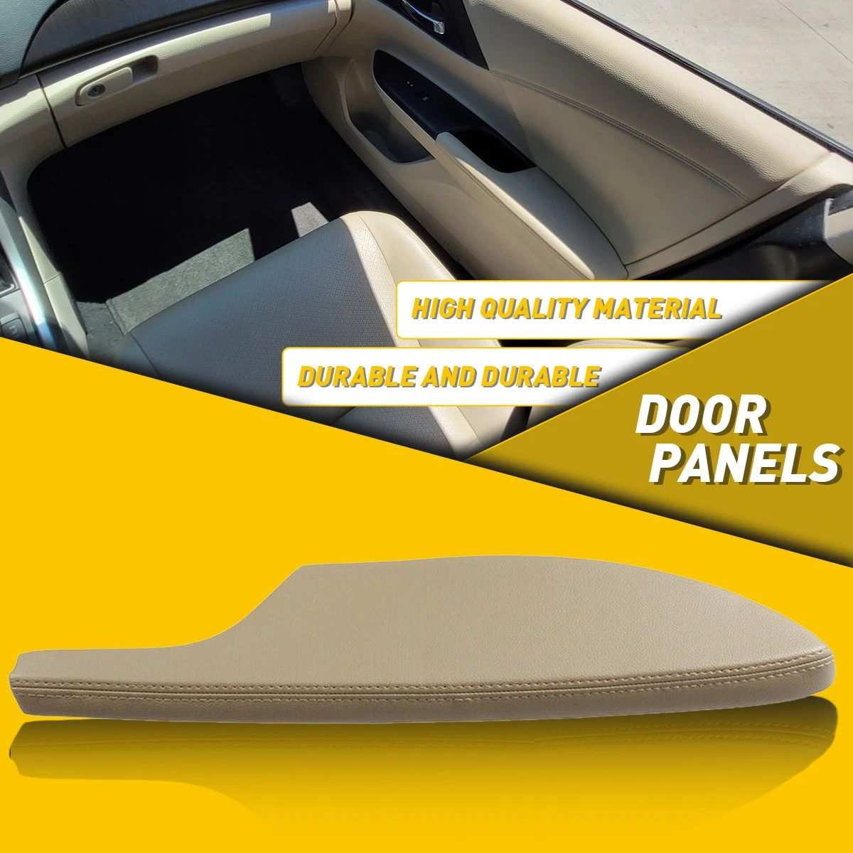 Apoyabrazos De Cuero Traseros Izquierdo Y Derecho Para Honda Accord 2008-2012 – Color Gris, Con Placa