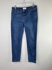 Sene Women's Jeans Dark Blue Actual Cotton Stretch 32x27 Measured