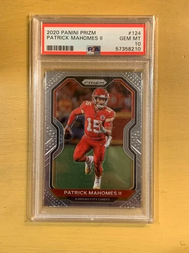 2020 Panini Prizm - Patrick Mahomes II #124 Kansas City Chiefs QB PSA 10