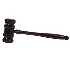Wood Judge Hammer Auction Sale Gavel Wooden Prop and Block Set Large
