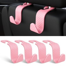 Car Seat Headrest Hook 4 Pack Hanger Universal Vehicle Car Storage Organizer ...