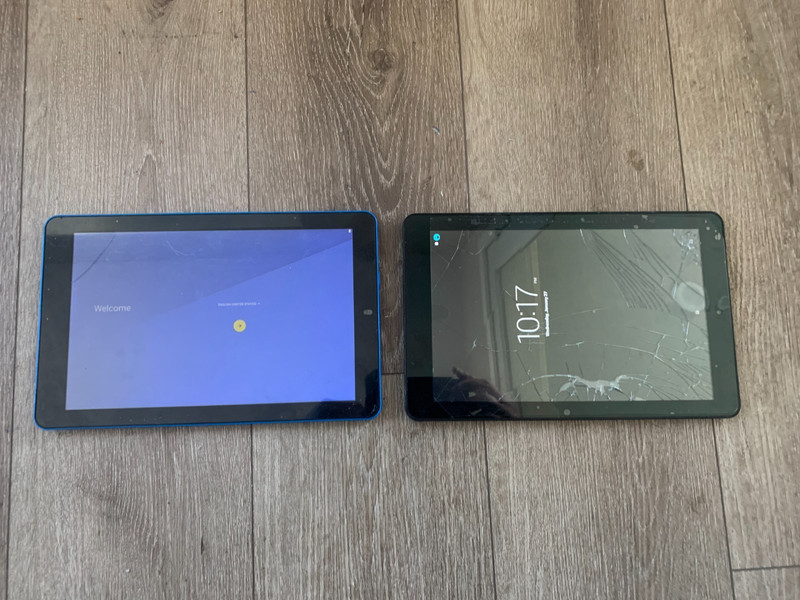 RCA Viking Pro RCT6303W87M Blue & RCT6303W87 Black Tablet For Parts or repair