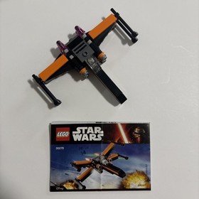 LEGO Star Wars 30051 Mini X-Wing and 30278 Poe's X-Wing Fighter w/ Instructions