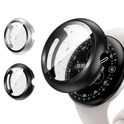 Goton [2 Pack for Google Pixel Watch 4 45mm 4, Black+Silver 