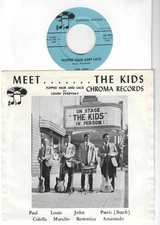 GARAGE 45 ON CHROMA BY THE KIDS ( + pic slv) - "FLIPPED HAIR & LACE"  NEAR-MINT