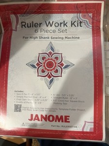 Genuine Janome Ruler Work Kit - High Shank Part# RULERSET-HS