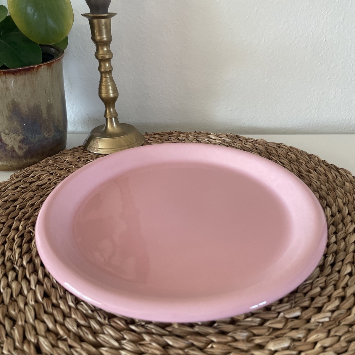 Vintage Corning Corelle Prego Pink Luncheon Plate 9” Crown Corning