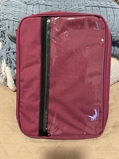 Enamel Pin Display Case Travel Brooch Storage Organizer Purple 6 Pages
