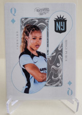 2025 PARKSIDE BEACHWOOD BRAND NWSL MIDGE PURCE PLAYING CARD QUEEN OF DIAMONDS