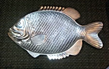 Fish Platter Large 24 in Mikasa Heavy Aluminum Serving Dish Bowl Nautical Coast