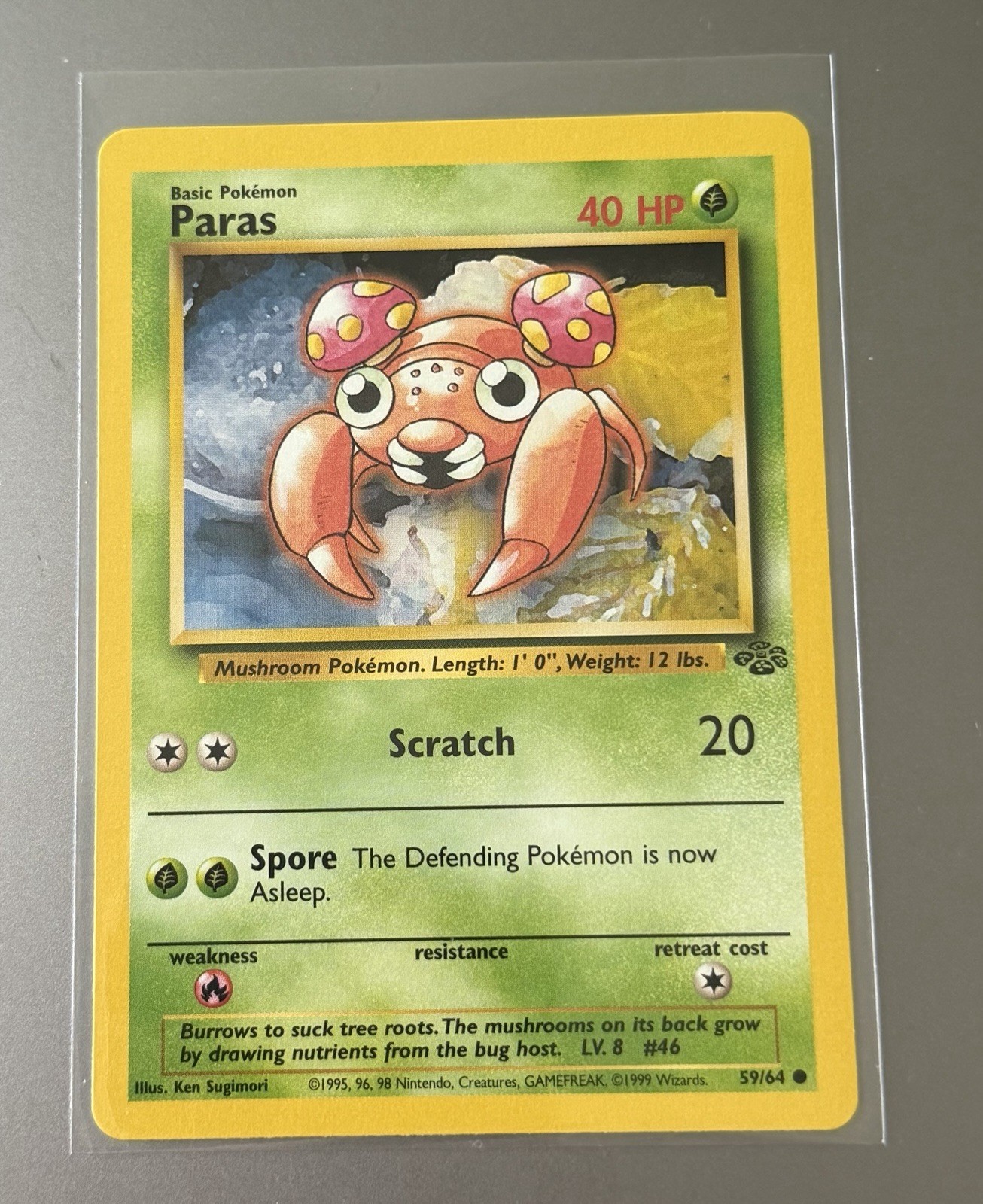 Pokémon Paras Jungle 59/64, NM-MT