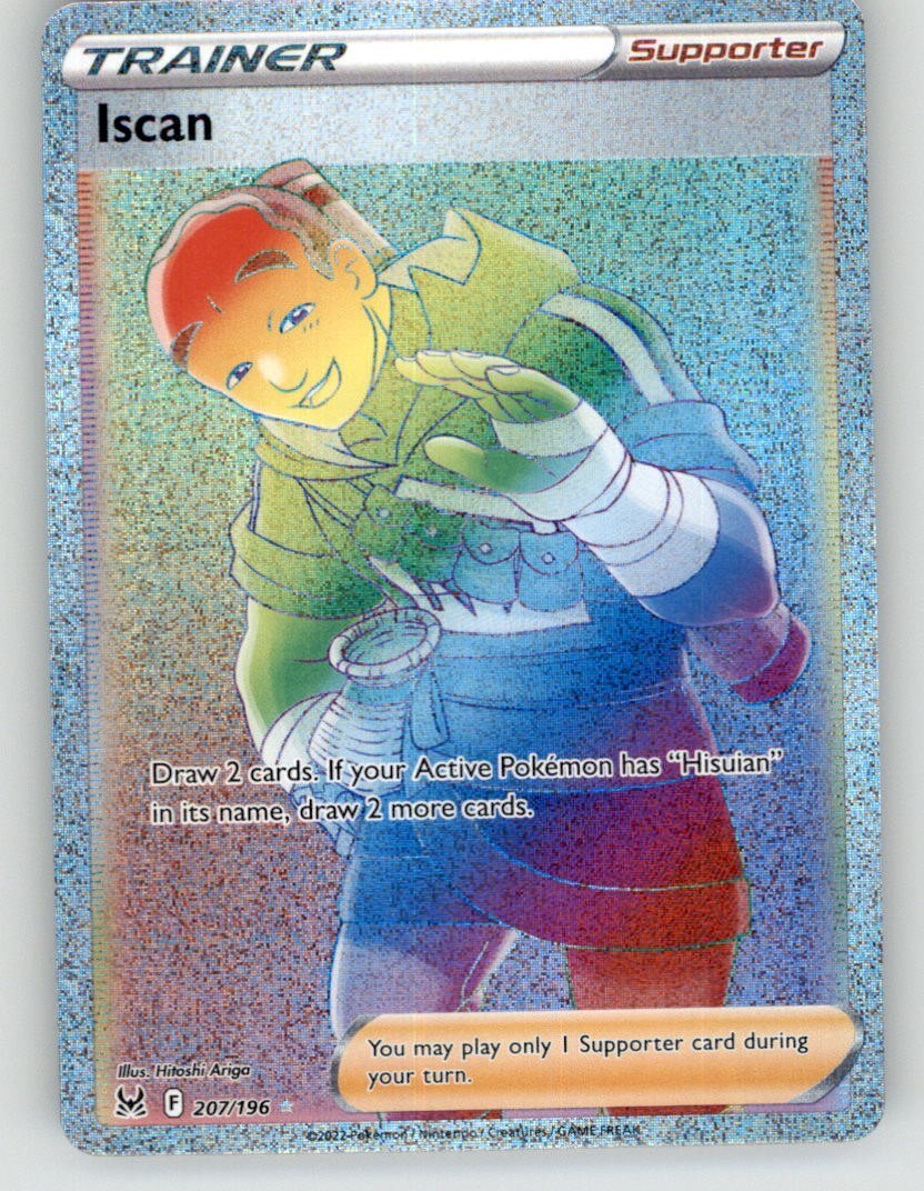 Pokemon Sword & Shield Lost Origin Iscan UR Rainbow 207/196 NM/LP