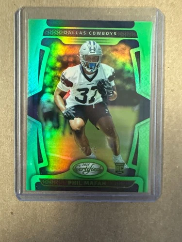 2025 Panini Certified #171 Phil Mafah RC 12/15 Lime Green Cowboys
