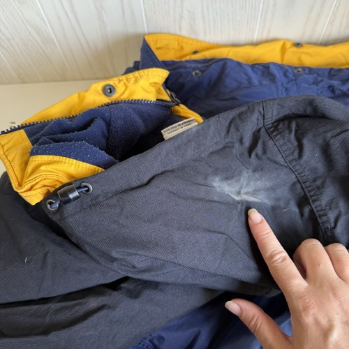 Columbia Mens Vintage 90s Ski Snowboarding Jacket Size XXL Blue Zull Zip Hooded - Picture 14 of 16
